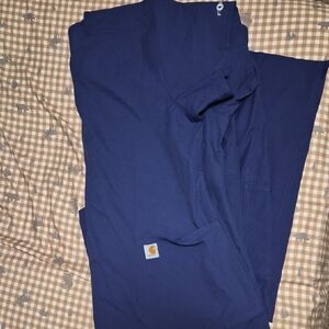 Carhartt Womens Deep Purple Scrub Set